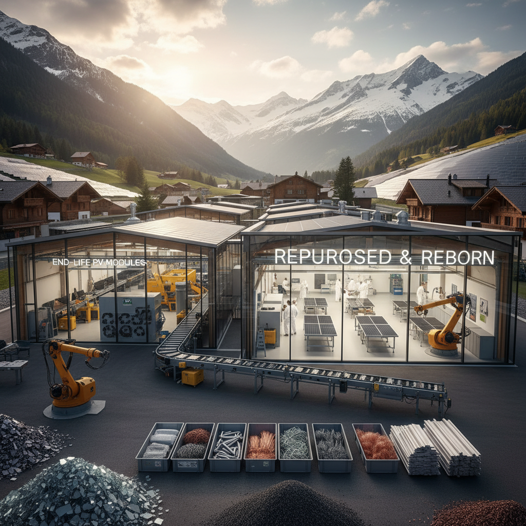 Photovoltaik-Module bei Sonnenschein